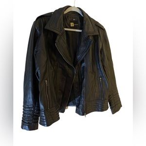 Faux leather jacket